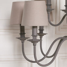 Load image into Gallery viewer, French Grey Shaded Chandelier - www.proven-salle.com