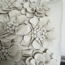 Load image into Gallery viewer, Floral Felt Cushion - Natural