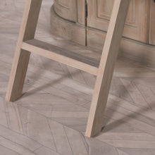 Load image into Gallery viewer, Extra Large Curved Edge Wooden Bookcase With Ladder - Rustic