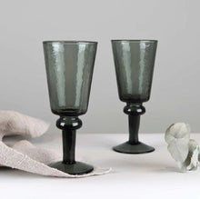 Load image into Gallery viewer, Set of 3 Wine Goblets - Smokey Grey