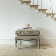 Load image into Gallery viewer, Gustavian Style Stool - Taupe