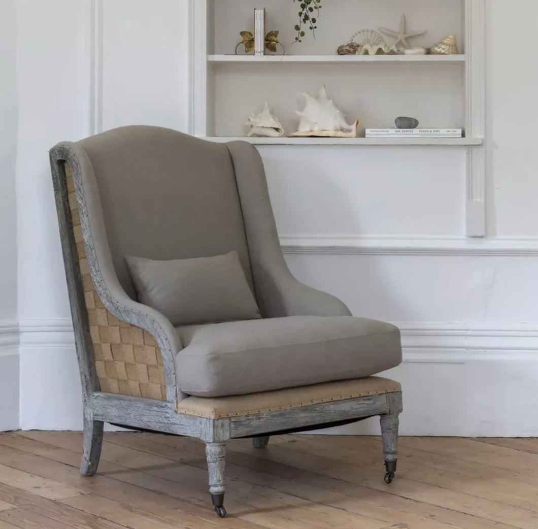 Gustavian Style Chair - Taupe