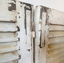 Load image into Gallery viewer, Pair of Vintage French Shutters - Original Paint