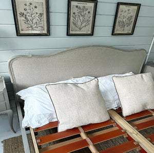 French Louis Style King Size Bed - Taupe - www.proven-salle.com