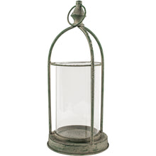 Load image into Gallery viewer, Garden Hurricane Lantern - Antique Green