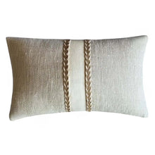 Load image into Gallery viewer, Ivory Panel Cushion 30 x 50cm (Includes Inner)