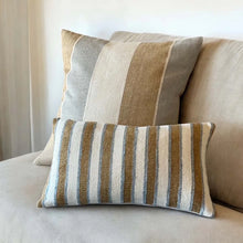 Load image into Gallery viewer, Neutral Stripe Cushion 35 x 50cm (Includes Inner)