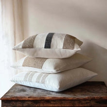 Load image into Gallery viewer, Taupe Panel Cushion 50 x 50cm (Includes Inner)