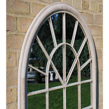 Load image into Gallery viewer, Arched Garden Mirror - Rustic Cream Large