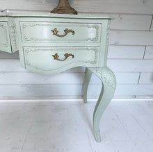 Load image into Gallery viewer, Vintage French Louis Inspired Dressing Table - Light Green - www.proven-salle.com