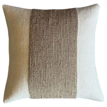 Load image into Gallery viewer, Taupe Panel Cushion 50 x 50cm (Includes Inner)