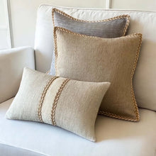 Load image into Gallery viewer, Ivory Panel Cushion 30 x 50cm (Includes Inner)