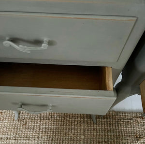 Pair of French Louis Style Bedside Tables - Taupe - www.proven-salle.com