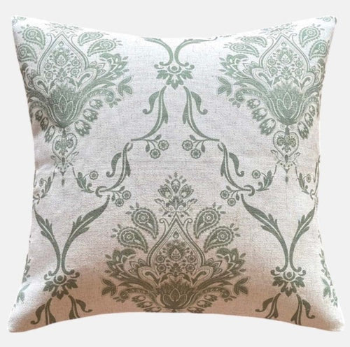 Sage Damask Cushion 50 x 50cm (Includes Inner)