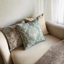 Load image into Gallery viewer, Sage Divine Damask Cushion 50 x 50cm (Includes Inner)