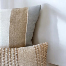 Load image into Gallery viewer, Neutral Stripe Cushion 35 x 50cm (Includes Inner)