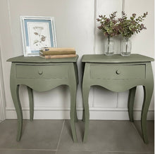 Load image into Gallery viewer, Pair of Bedside Tables - Olive