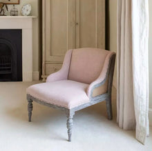 Load image into Gallery viewer, Gustavian Style Petite Armchair - Pink - www.proven-salle.com