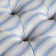 Load image into Gallery viewer, Ottoman - Ticking Stripe Blue