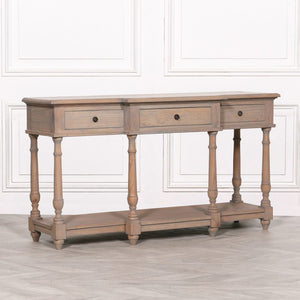 Breakfront Console Table - Rustic