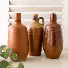 Load image into Gallery viewer, Set of 3 Vintage Stoneware Bottles 