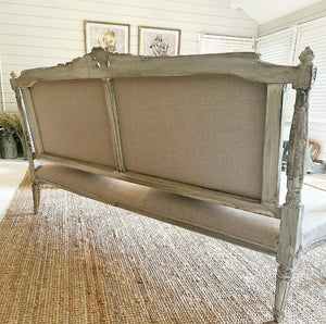 French Vintage 3-Seater Sofa - Natural - www.proven-salle.com