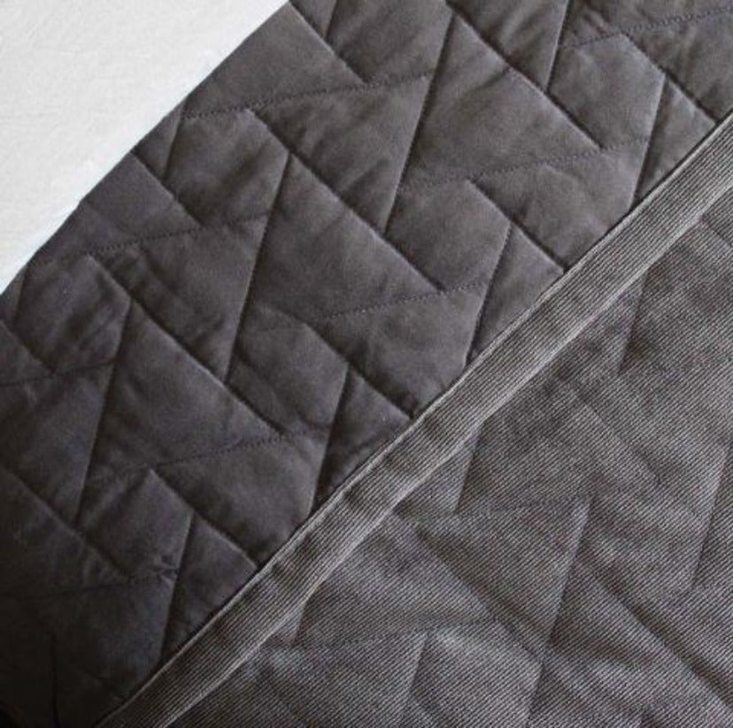 Dark Grey Bedspread - Large-www.proven-salle.com