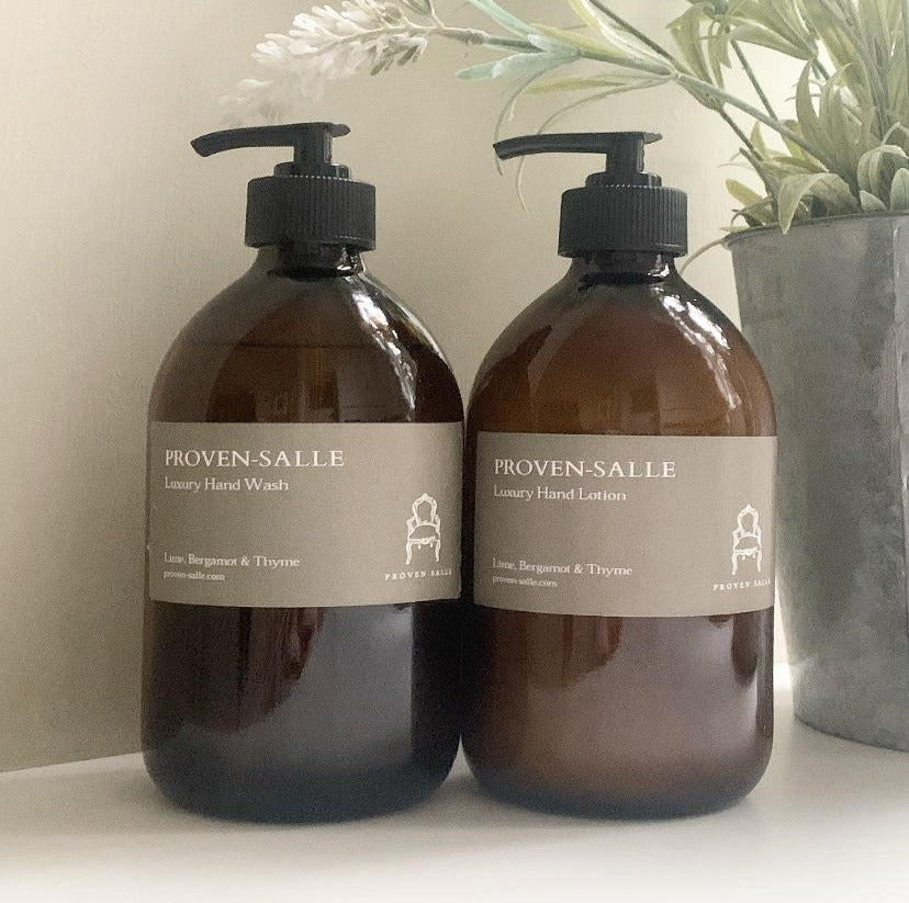 Lime, Bergamot and Thyme Luxury Hand Wash and Lotion Duo-www.proven-salle.com