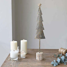 Load image into Gallery viewer, Nordic Style Tin and Wooden Christmas Tree - Large-www.proven-salle.com