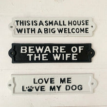 Load image into Gallery viewer, Cast Iron Sign-www.proven-salle.com