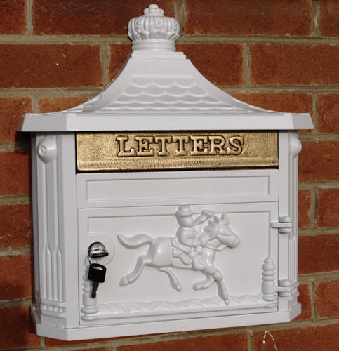 Wall Post Box - White-www.proven-salle.com