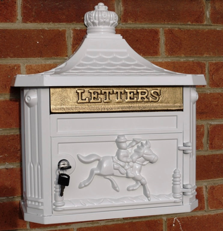 Wall Post Box - White-www.proven-salle.com