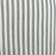 Load image into Gallery viewer, Dark Blue / Green Ticking Stripe Cushion 50 x 50cm (Includes Inner) - www.proven-salle.com