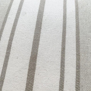 Light Beige / Taupe Stripe Cushion 50 x 50cm (Includes Inner)-www.proven-salle.com