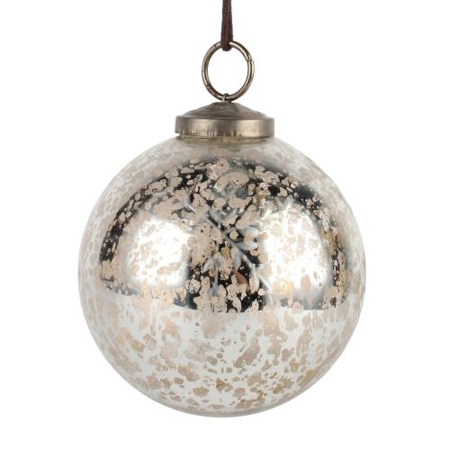 Set of 4 Snowflake Tree Decorations - Silver (Various Sizes)-www.proven-salle.com